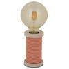 TISCHLEUCHTE 7/12 cm   - Naturfarben/Orange, Design, Holz/Textil (7/12cm) - Näve