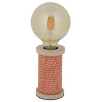TISCHLEUCHTE 7/12 cm   - Naturfarben/Orange, Design, Holz/Textil (7/12cm) - Näve