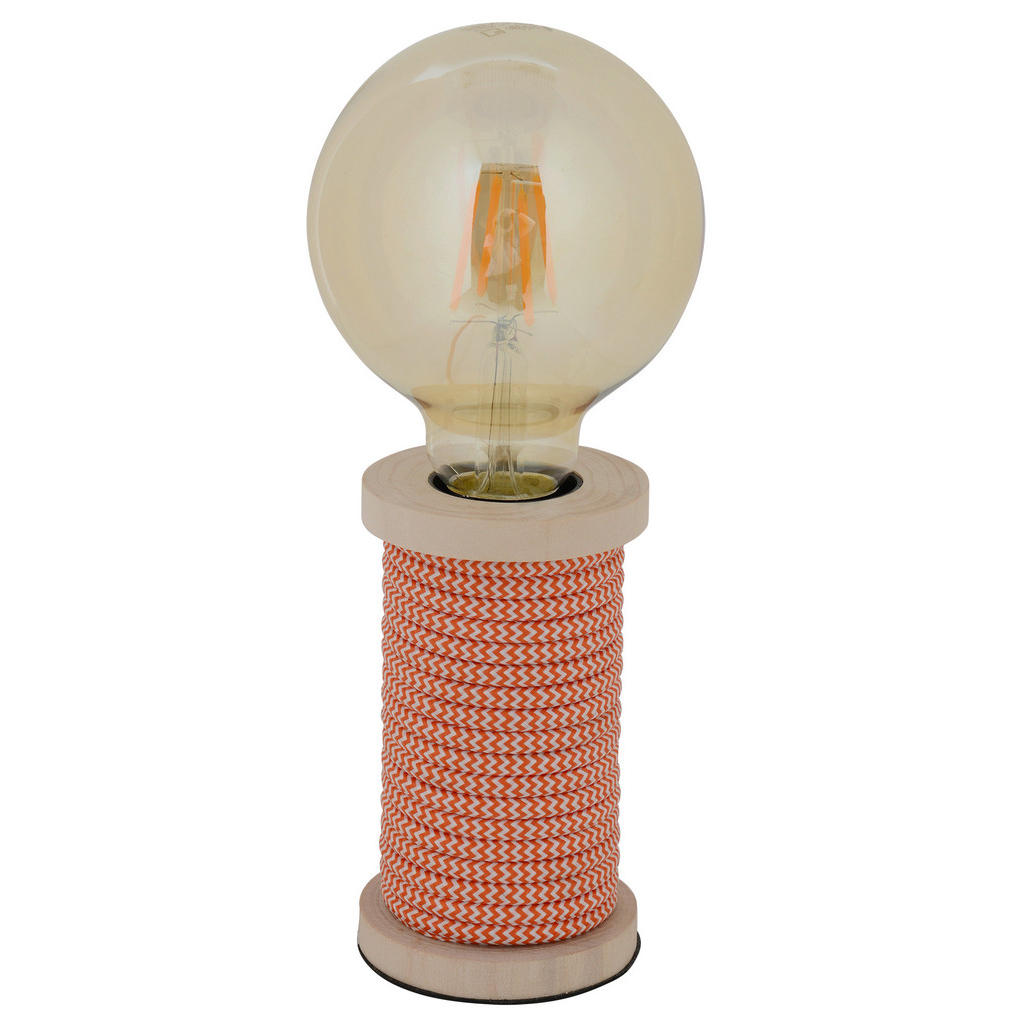 Tischlampe Max Orange/Weiß mit Kippschalter