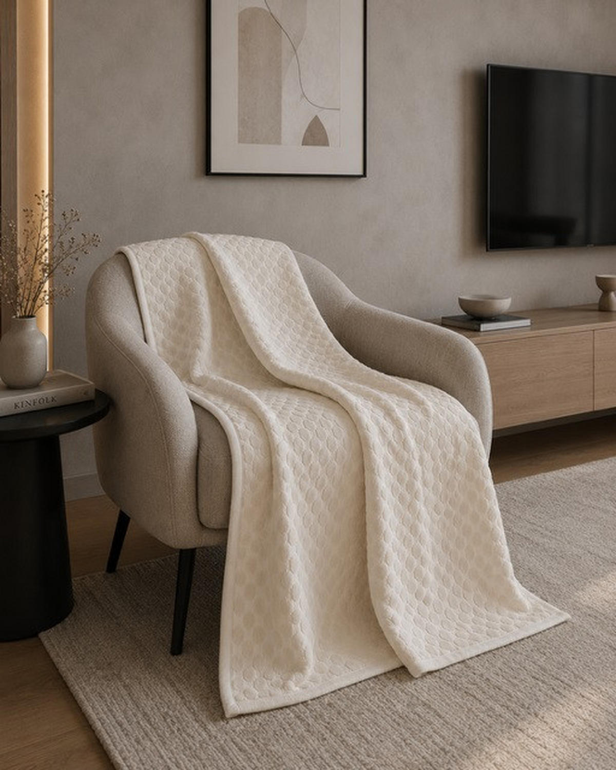 PREKRIVAČ 70/180 cm  ALBA  - bež, Basics, tekstil (70/180cm) - Esposa