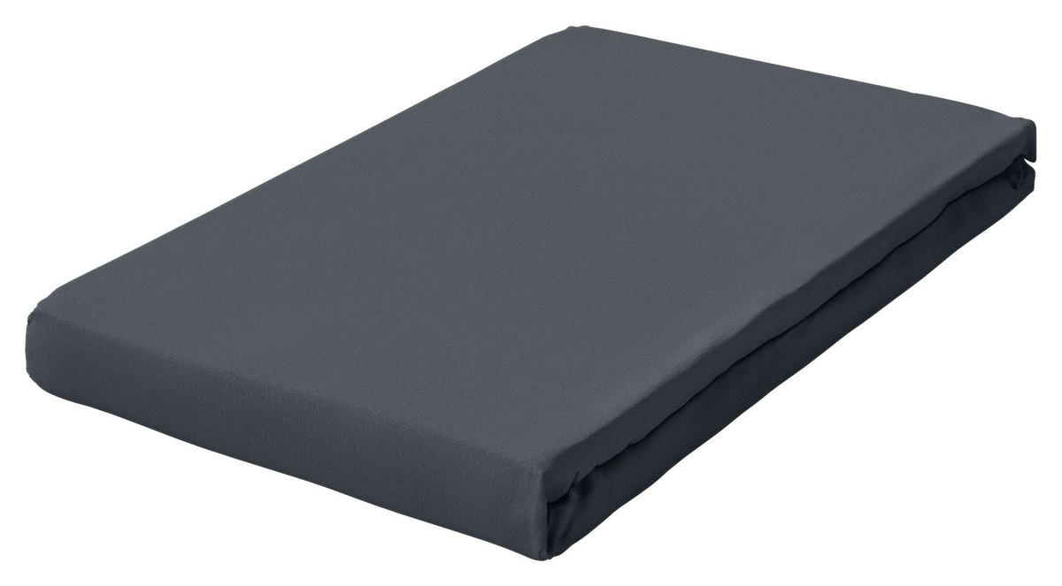 TOPPER-SPANNBETTTUCH PURE Jersey  - Dunkelgrau, Basics, Textil (90-100/190-220cm) - Schlafgut