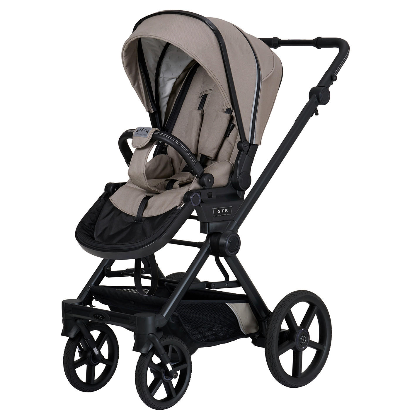 KINDERWAGENSET IVY GTR Outdoor - Karamell/Schwarz, Basics, Textil/Metall (94/58/119cm) - Hartan