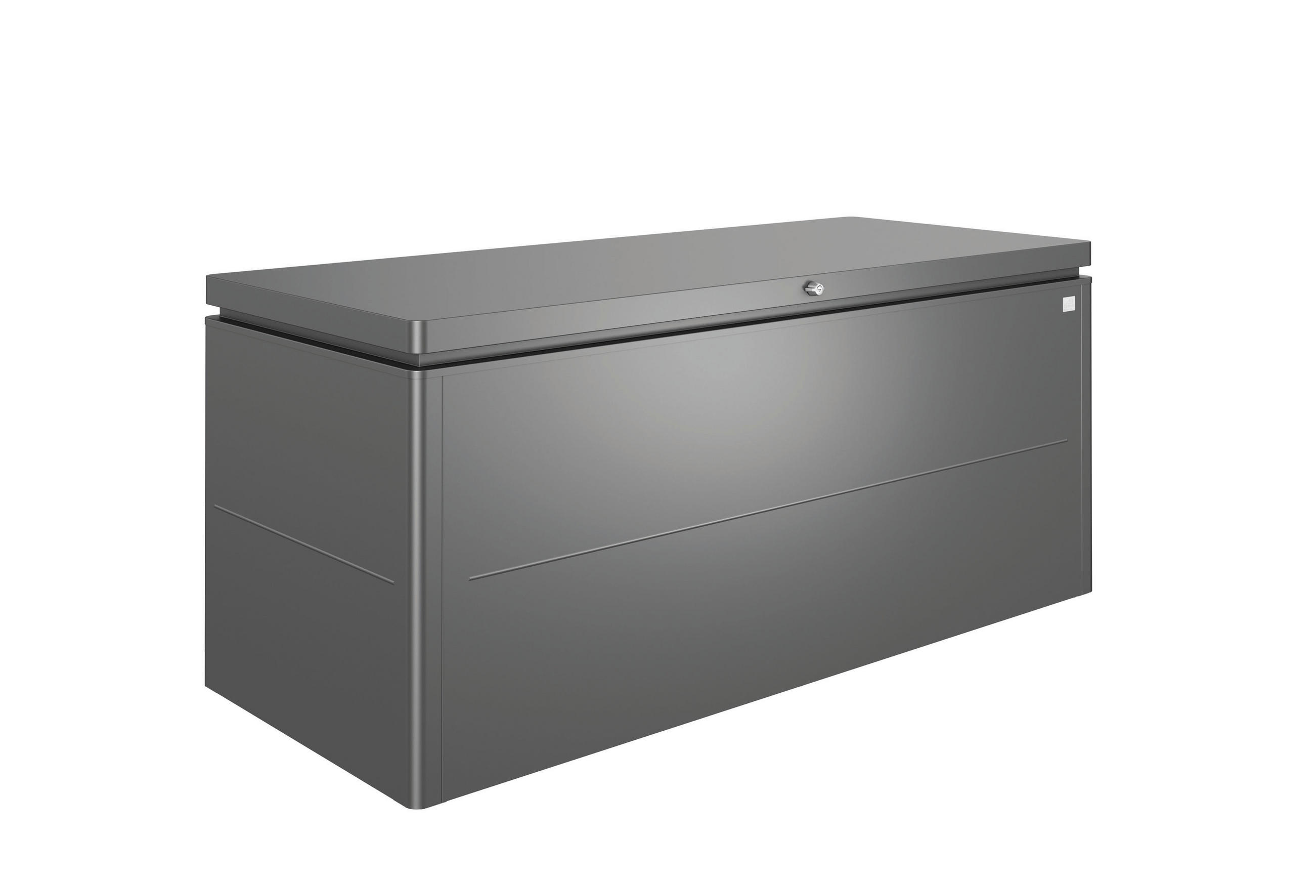 KISSENBOX - Dunkelgrau, Design, Metall (200/90/85cm) - Biohort