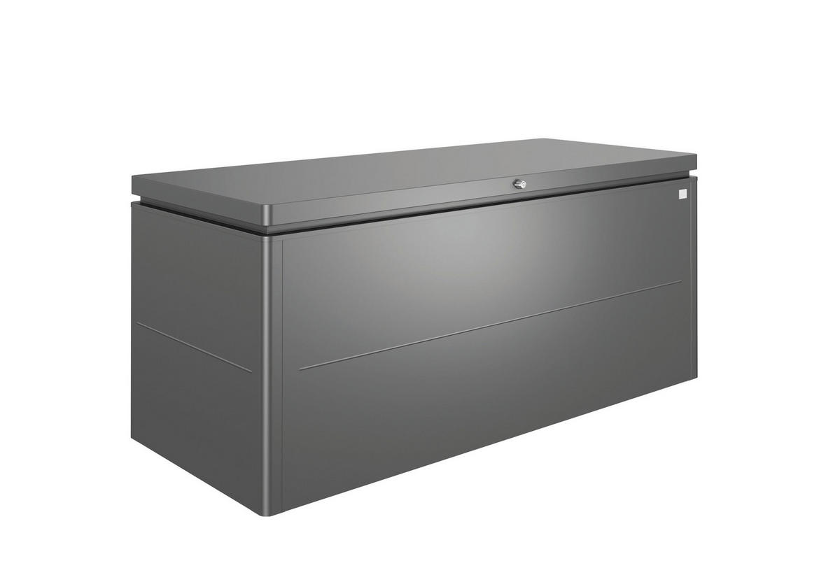 KISSENBOX - Dunkelgrau, Design, Metall (200/90/85cm) - Biohort