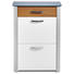 SCHUHSCHRANK 71/97/34 cm - Chromfarben/Eichefarben, Design, Glas/Holzwerkstoff (71/97/34cm) - Moderano SCHUHSCHRANK 71/97/34 cm - Chromfarben/Eichefarben, Design, Glas/Holzwerkstoff (71/97/34cm) - Moderano