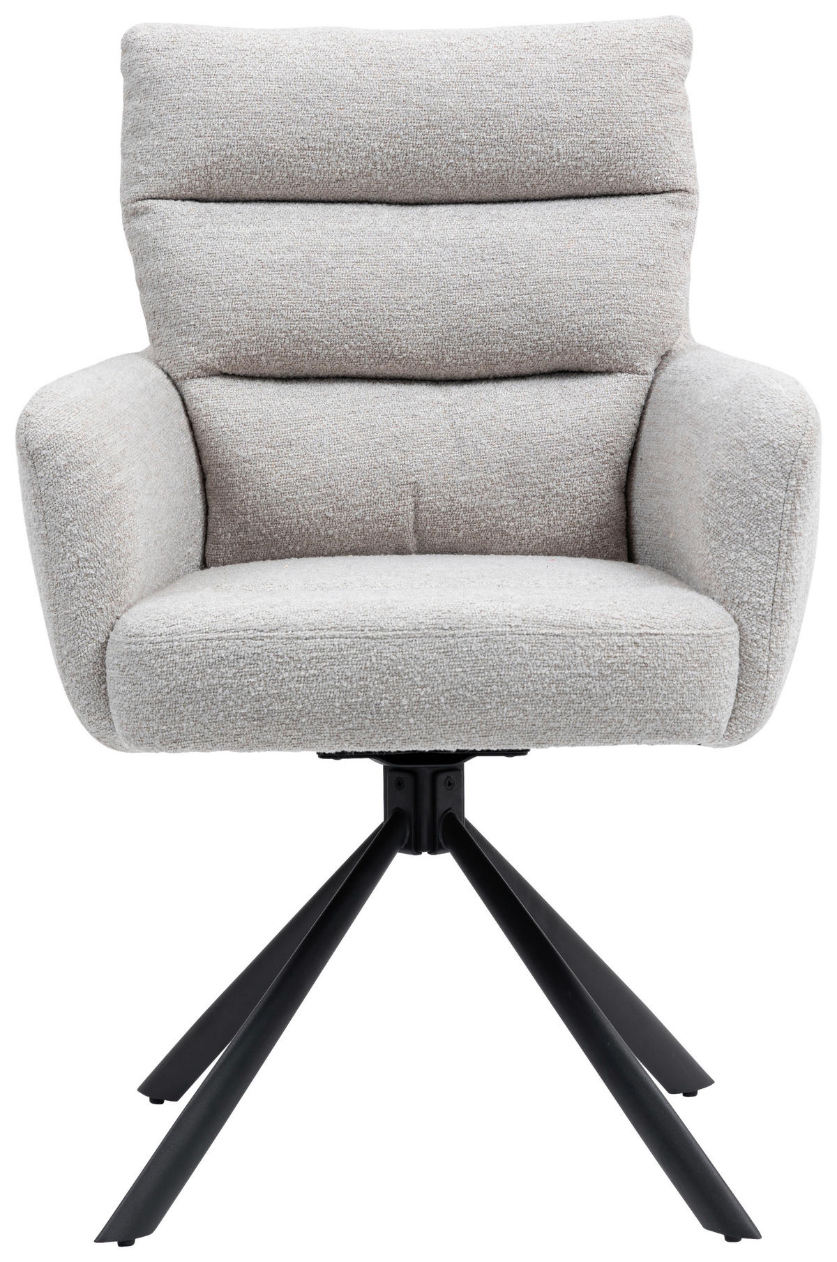 Armlehnstuhl Elli Taupe  in Eisen  - Taupe/Schwarz, KONVENTIONELL, Textil/Metall (60/95/67cm) - MID.YOU