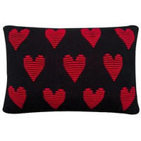 KISSENHÜLLE 40/60 cm  - Rot/Schwarz, Trend, Textil (40/60cm) - Novel