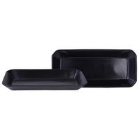SERVIERSCHALENSET Streat Food  30/13 cm  - Schwarz, Basics, Keramik (30/13cm) - Creatable