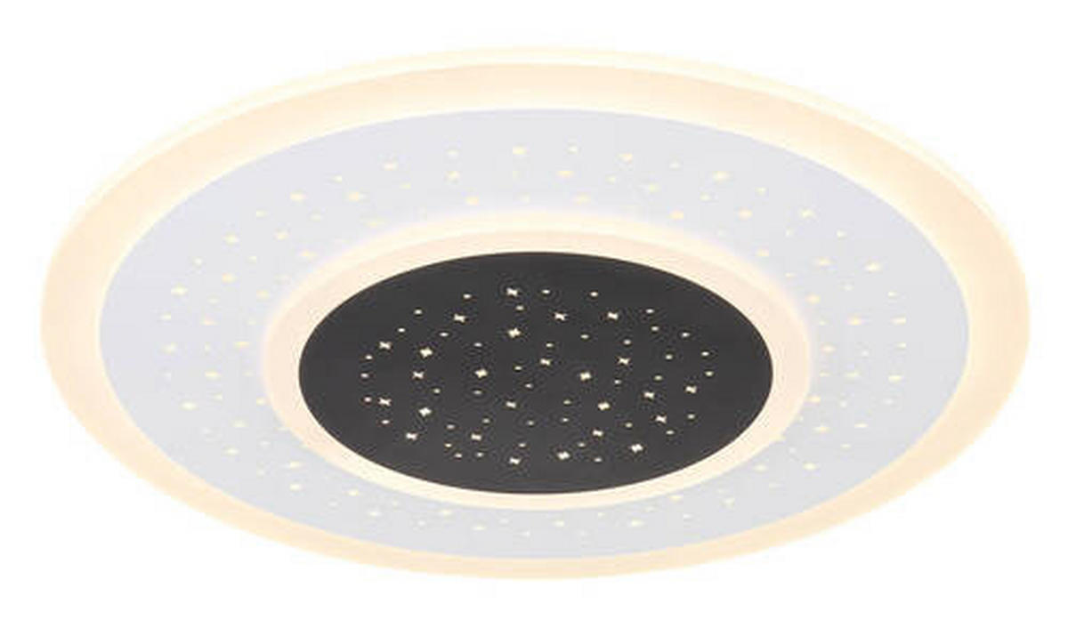 LED-DECKENLEUCHTE 44 W  46/5,5 cm    - Weiss/Opal, Design, Kunststoff/Metall (46/5,5cm) - Globo