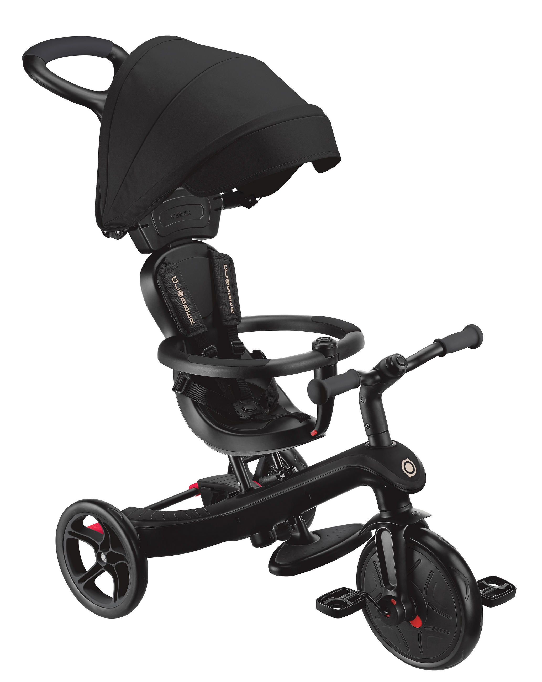 DREIRAD EXPLORER TRIKE 4in1  - Schwarz, Basics, Kunststoff (95/47/97.5cm) - GLOBBER