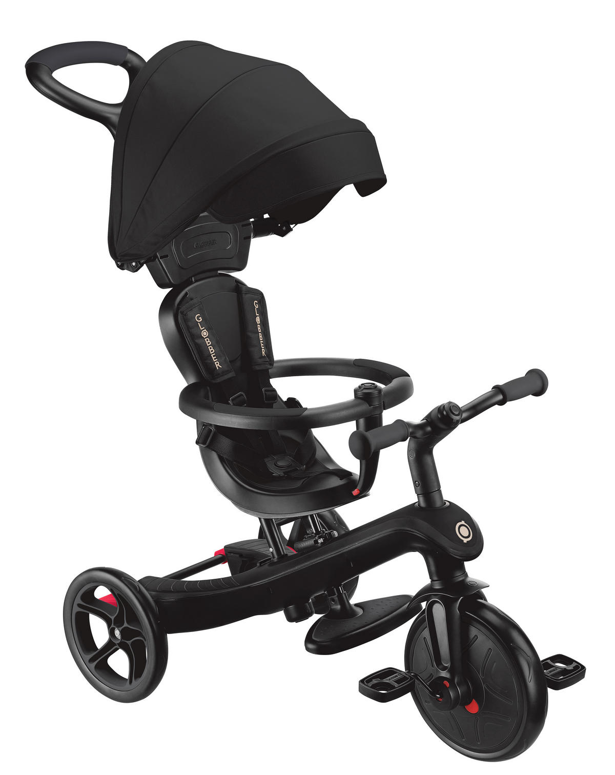 DREIRAD EXPLORER TRIKE 4in1  - Schwarz, Basics, Kunststoff (95/47/97.5cm) - GLOBBER