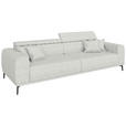 BIGSOFA Webstoff Naturfarben  - Schwarz/Naturfarben, KONVENTIONELL, Textil/Metall (280/80/113cm) - Carryhome