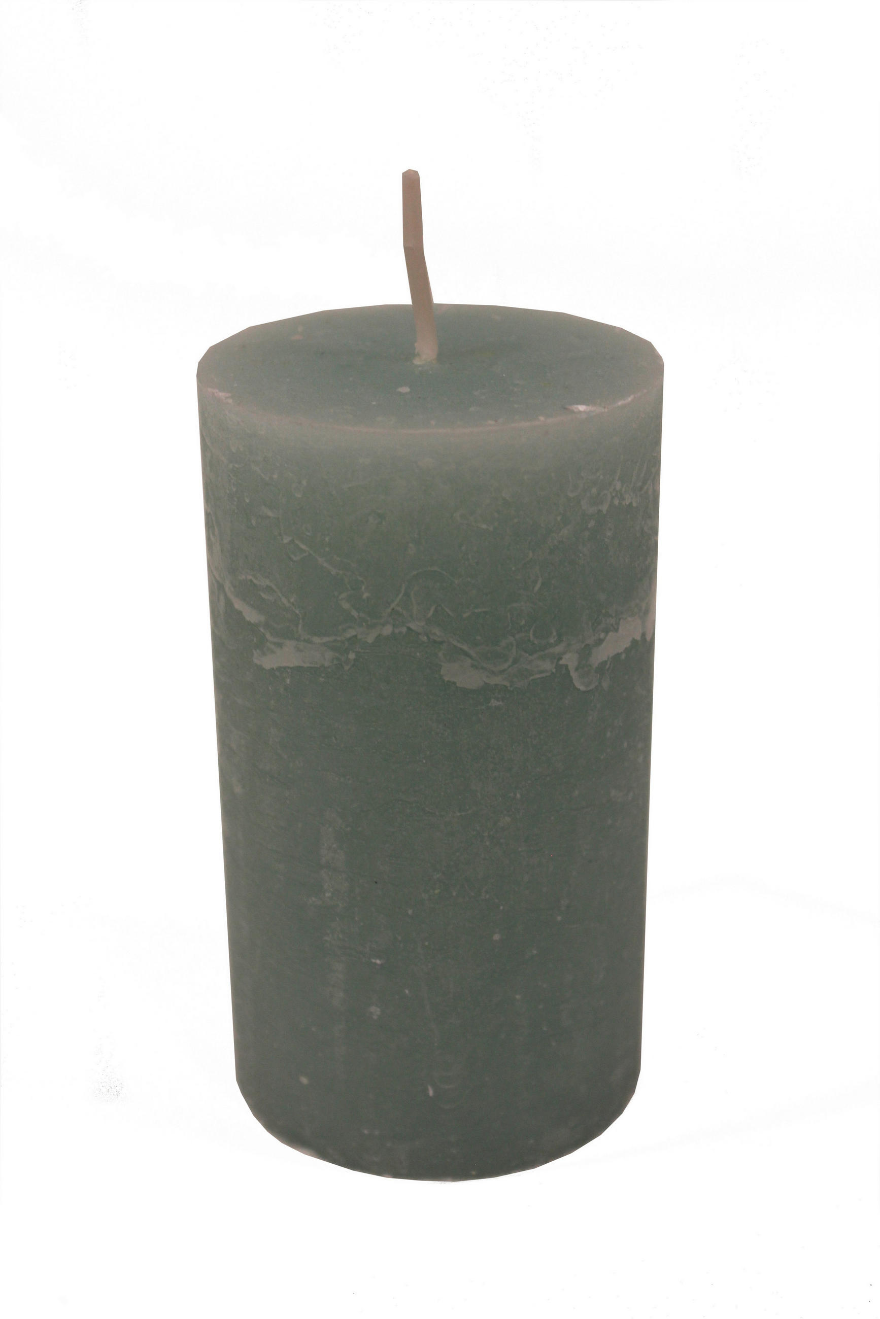 VELIKA SVEČA - pastelno zelena, Basics, naravni materiali (6,8/12cm) - Ambia Home