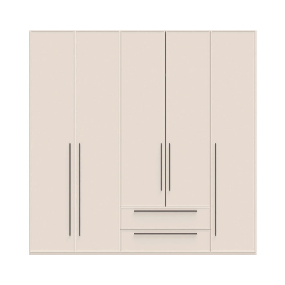 ORMAR SA KLASIČNIM VRATIMA kašmir  227/224/56 cm  - kašmir, Dizajnerski, pločasti materijal/plastika (227/224/56cm)