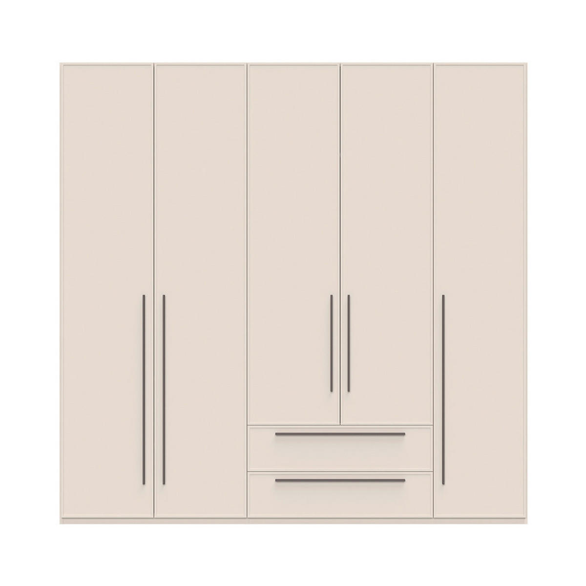 ORMAR SA KLASIČNIM VRATIMA kašmir  227/224/56 cm  - kašmir, Dizajnerski, pločasti materijal/plastika (227/224/56cm)