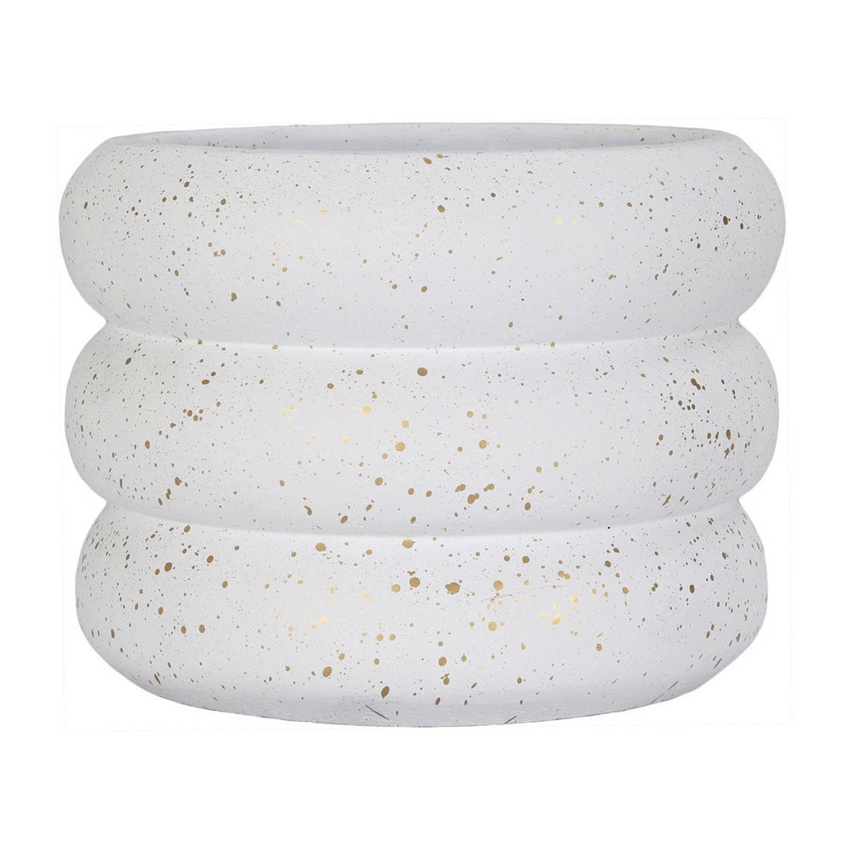 KVETINÁČ prírodné materiály, 15/20/20 cm - biela, Basics, prírodné materiály (15/20/20cm)