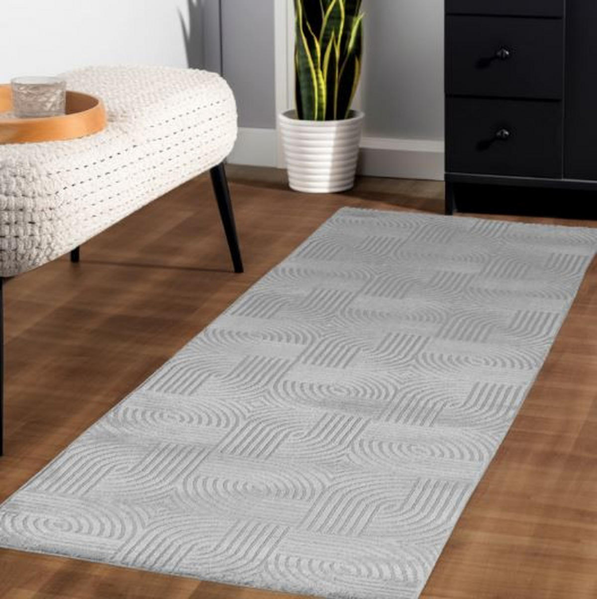 WEBTEPPICH 160/230 cm SAHARA Silberfarben  - Silberfarben, Design, Textil (160/230cm) - Novel