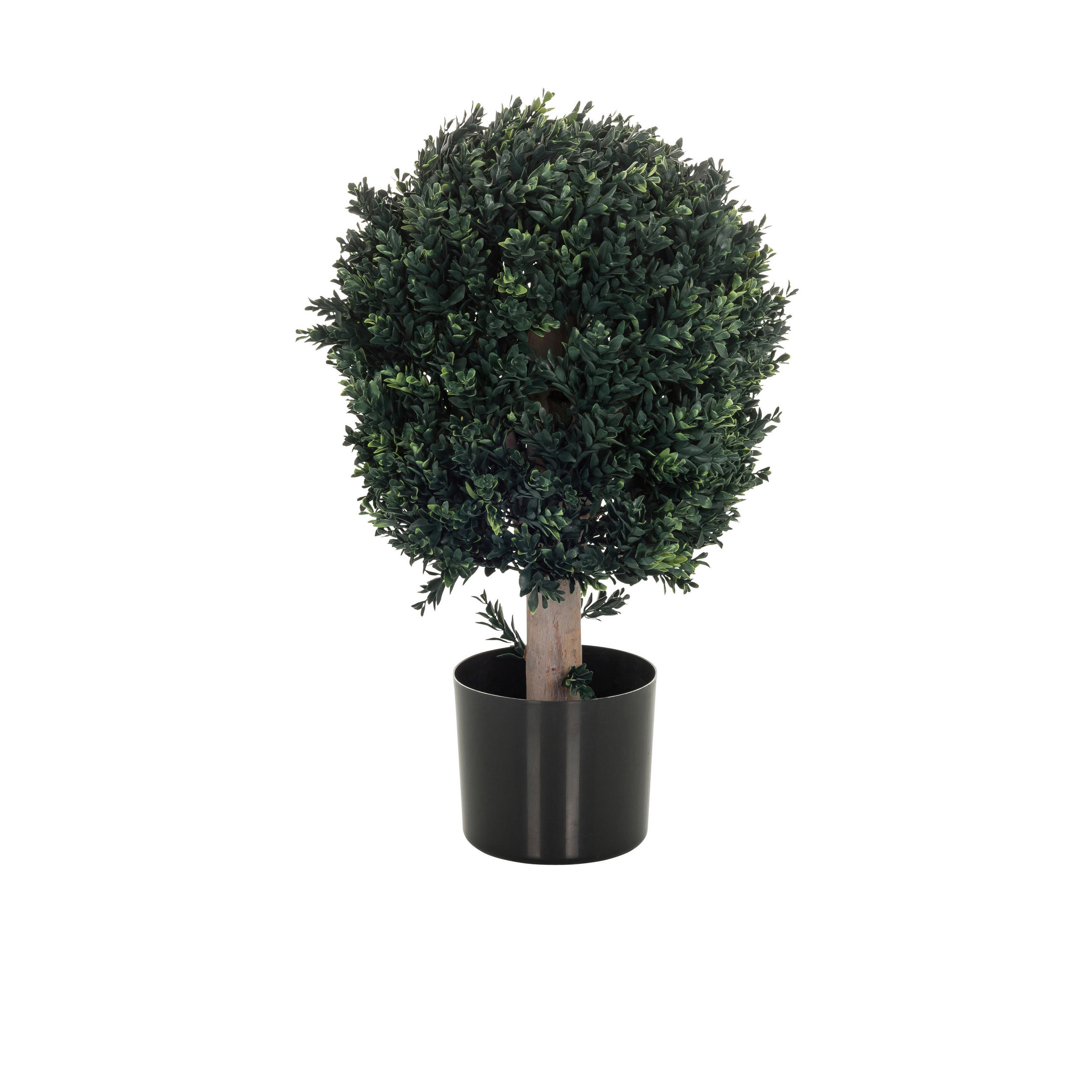 KUNSTPFLANZE Buchsbaum  - Schwarz/Braun, Basics, Kunststoff (40/65/40cm) - MID.YOU