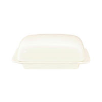 BUTTERDOSE Keramik Savona uni  - Creme, Basics, Keramik (16,4/12,6/6,3cm) - Seltmann Weiden