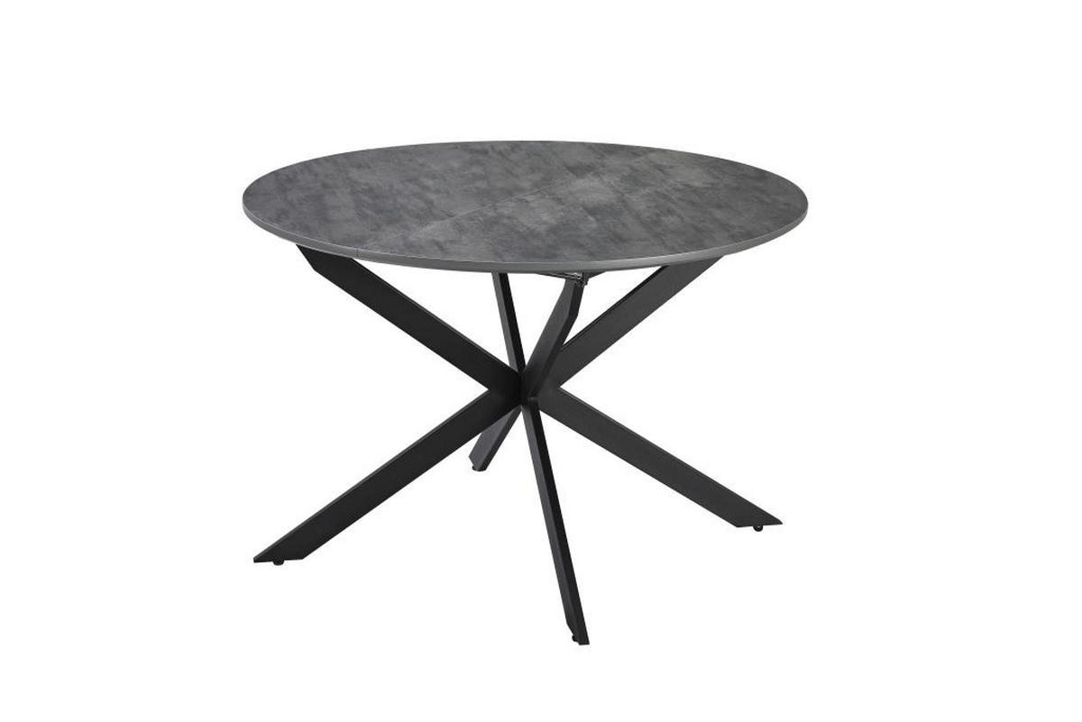 STOL ZA BLAGOVAONICU  crna, tamno siva  metal, drvni materijal      - tamno siva/crna, Moderno, drvni materijal/metal (110/76/110-150cm)