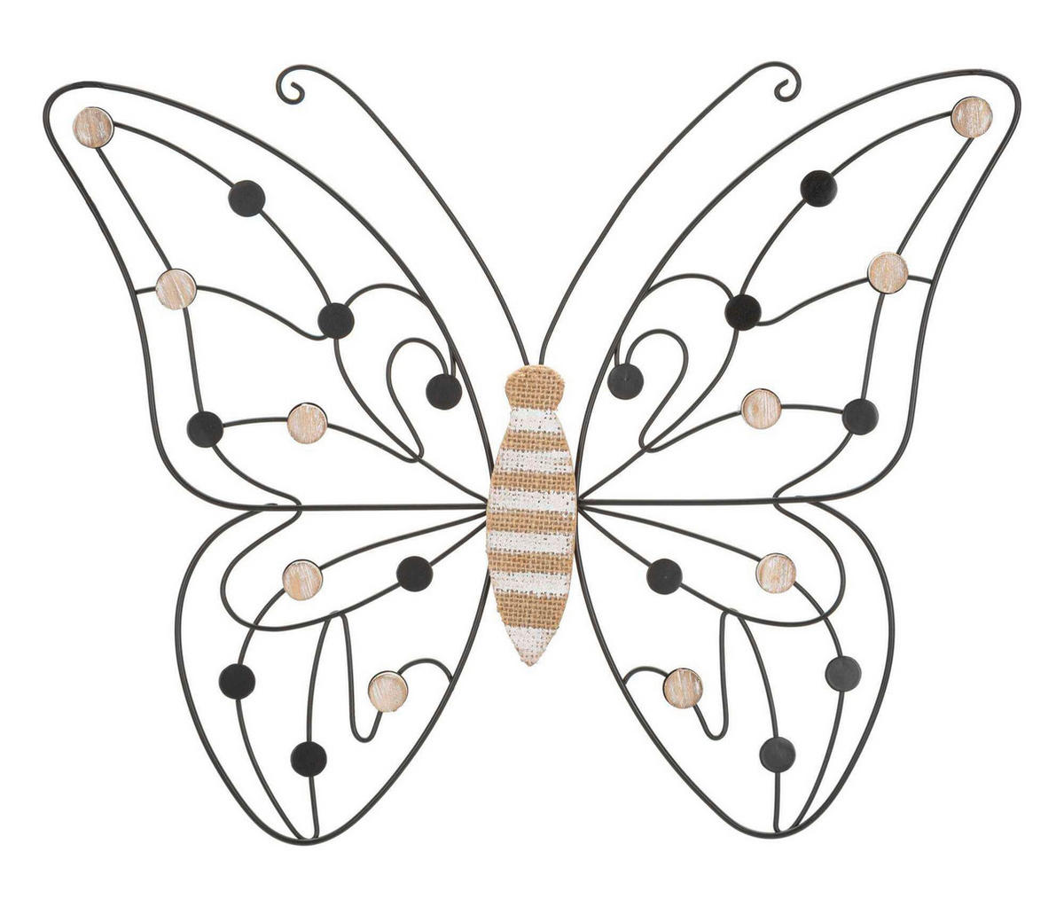 NÁSTENNÁ DEKORÁCIA 33/40/1.5 cm  - Basics, kov/kompozitné drevo (33/40/1.5cm)