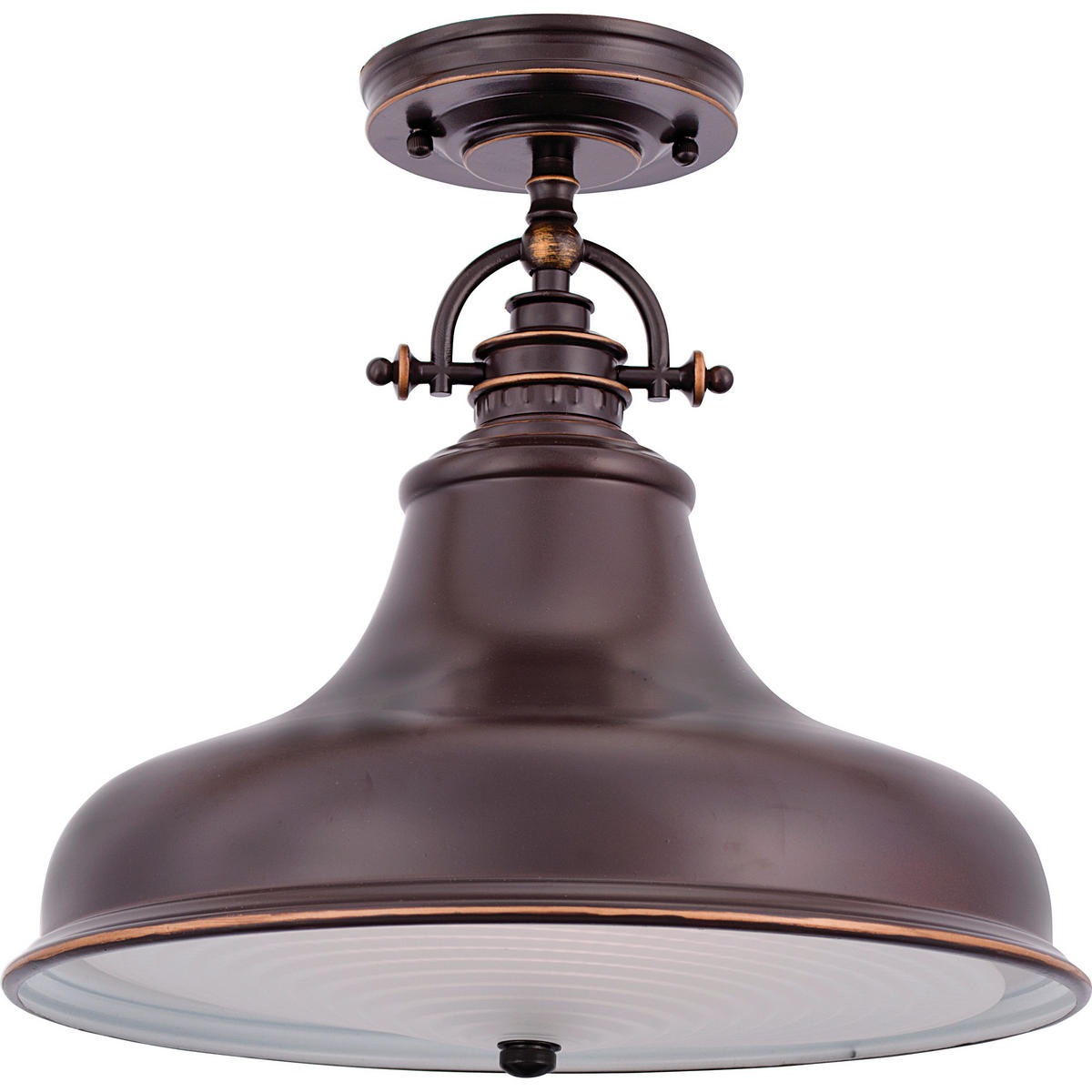 HÄNGELEUCHTE 28.4/37.7 cm  - Bronzefarben, Design, Glas/Metall (28.4/37.7cm) - Elstead Lighting