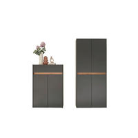 GARDEROBE 2-teilig  in 170/195/35 cm  - Anthrazit/Eiche Wotan, Design, Holzwerkstoff (170/195/35cm) - Modante