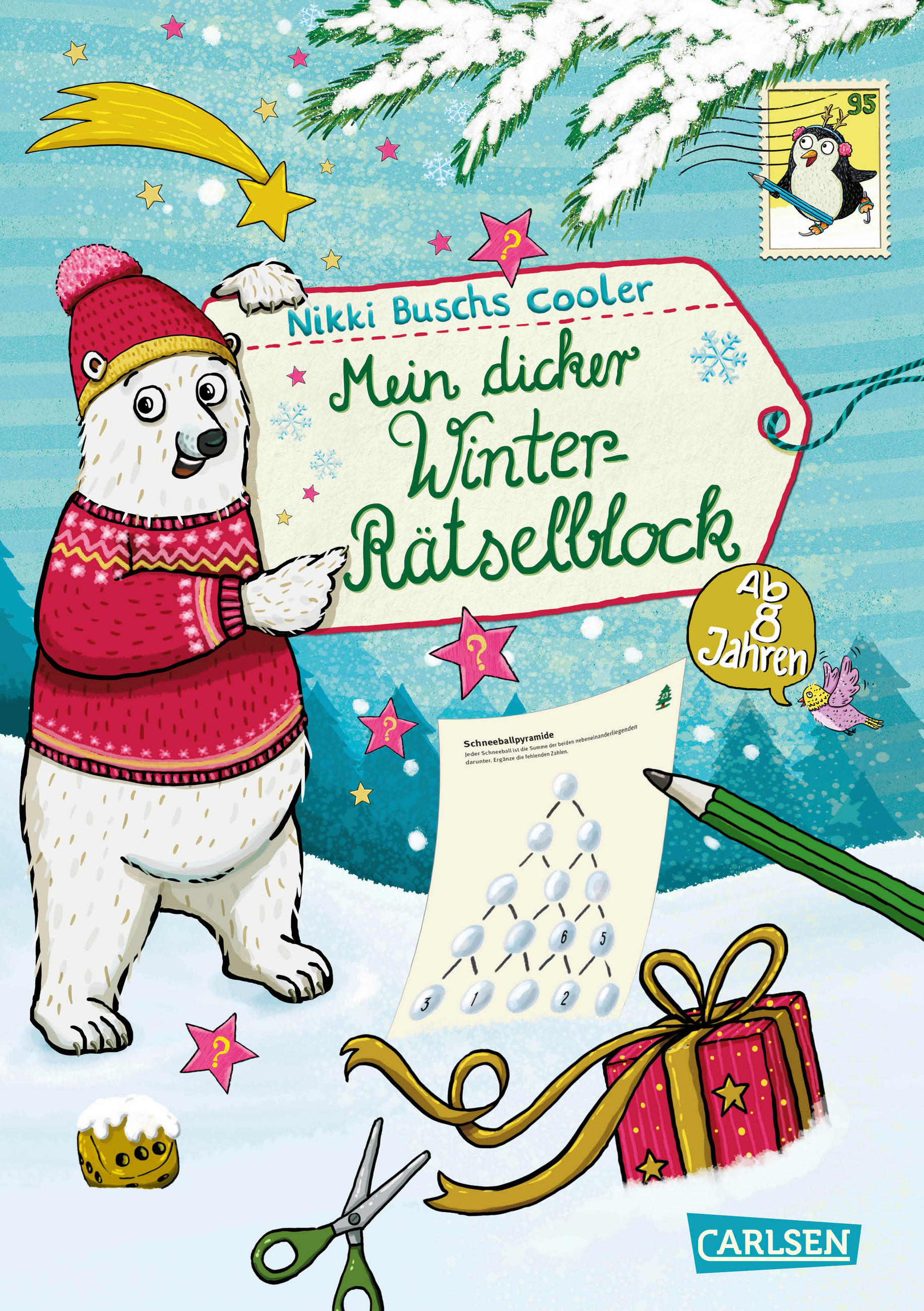 RÄTSELHEFT Mein dicker Winter-Rätselblock  - Multicolor, Basics, Papier (14,8/21/1,5cm) - Carlsen
