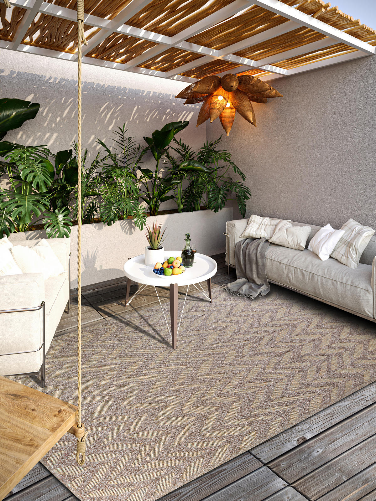 OUTDOORTEPPICH 160/230 cm Kollektion 1883 Beige  - Beige, Design, Kunststoff/Textil (160/230cm) - Villeroy & Boch