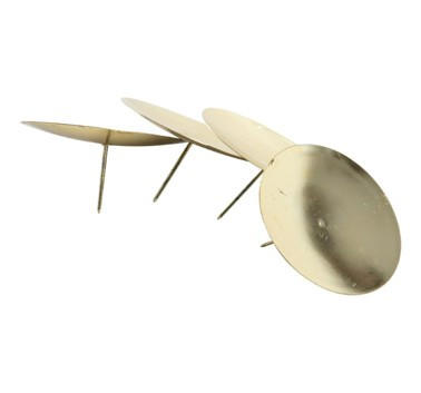 KERZENHALTER-SET - Goldfarben, LIFESTYLE, Metall (7,5/5cm)