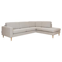 SOFFA i svart, vit  - vit/svart, Basics, metall/trä (269/85/210cm) - Hom`in