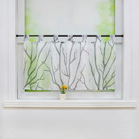 SCHEIBENGARDINE   90/45 cm   - Hellgrau/Weiß, Basics, Textil (90/45cm)