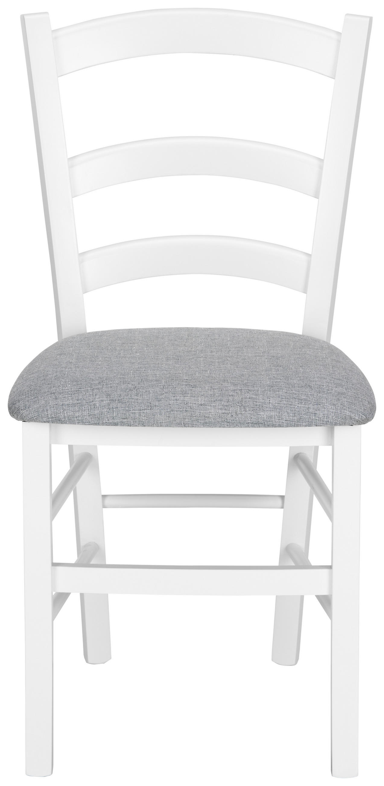 Stuhl  siva  drvo, tekstil      - bijela/siva, Lifestyle, drvo/tekstil (40,3/87/46,5cm) - Zandiara