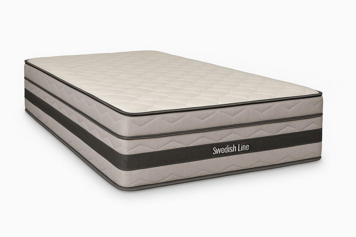 MADRAC   200/90 cm    - bijela, Moderno, tekstil (200/90cm) - Swedish Line