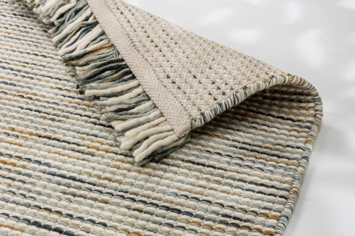 HANDWEBTEPPICH 200/300 cm Arina Blau rechteckig  - Blau, Basics, Textil (200/300cm) - Schöner Wohnen
