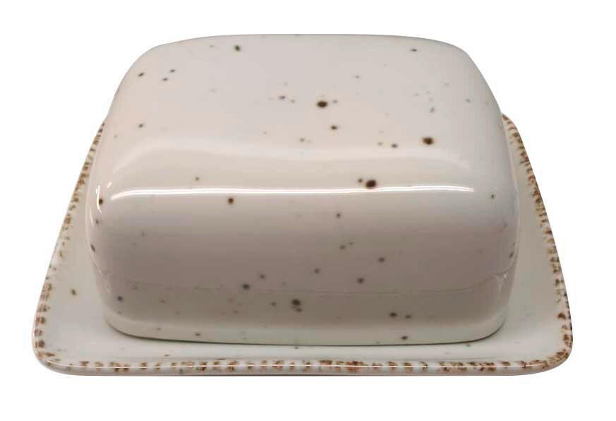DÓZA NA MASLO porcelán keramika  - biela, Lifestyle, keramika (17/13/6cm) - Landscape