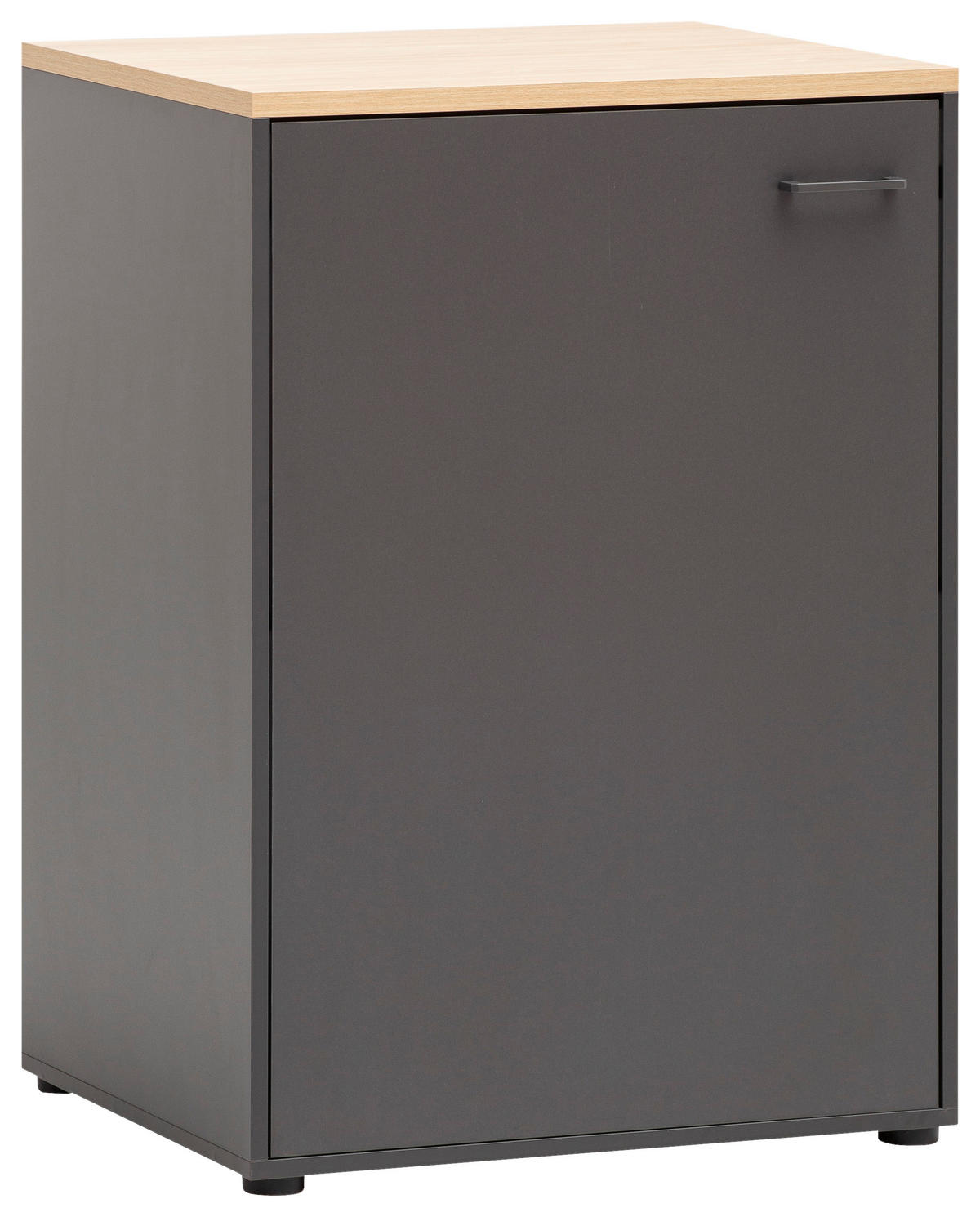 MEHRZWECKSCHRANK 67,1/95,8/60 cm  in Anthrazit, Eichefarben  - Eichefarben/Anthrazit, MODERN, Holzwerkstoff/Kunststoff (67,1/95,8/60cm) - MID.YOU