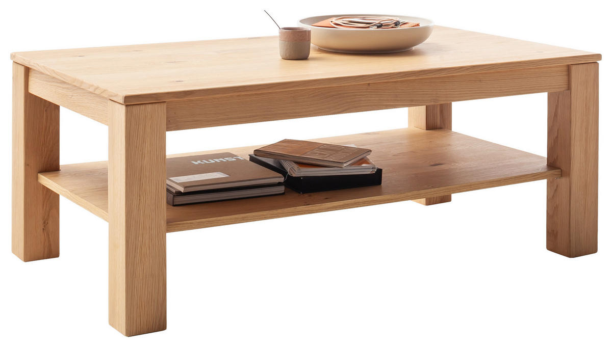 COUCHTISCH Asteiche furniert, massiv Eichefarben  - Eichefarben, Design, Holz/Holzwerkstoff (115/45/65cm) - Livetastic
