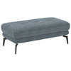 HOCKER in Textil Blaugrau  - Blaugrau/Schwarz, Design, Textil/Metall (132/45/68cm) - Beldomo Style