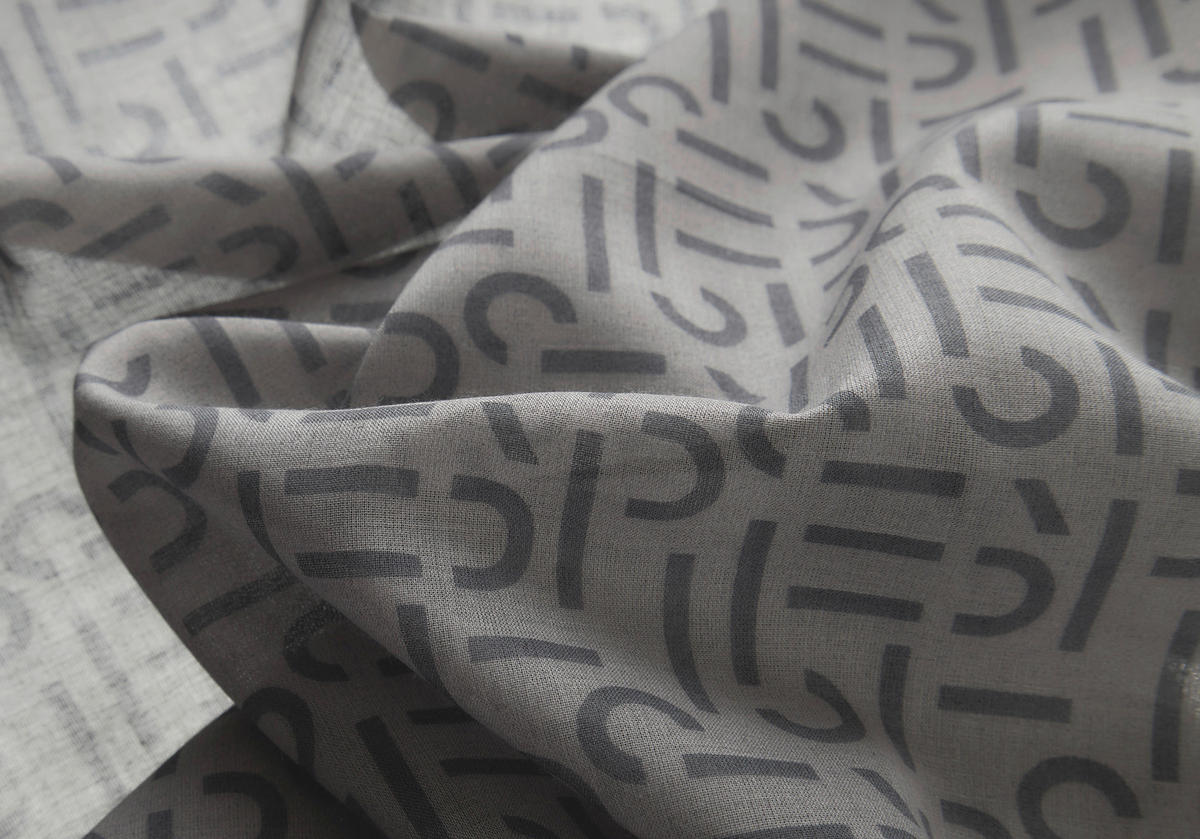 ESPRIT ZAVJESA E-SCATTER antracit   - antracit, Basics, tekstil (130/250cm) - Esprit