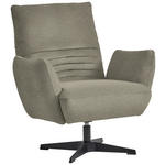 SESSEL in Teddystoff Graubraun  - Graubraun/Schwarz, Design, Textil/Metall (60/94/86cm) - Dieter Knoll