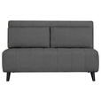 SCHLAFSOFA Webstoff Dunkelgrau  - Dunkelgrau/Schwarz, Design, Holz/Textil (143/82/88cm) - Carryhome