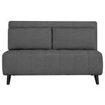 SCHLAFSOFA Webstoff Dunkelgrau  - Dunkelgrau/Schwarz, Design, Holz/Textil (143/82/88cm) - Carryhome