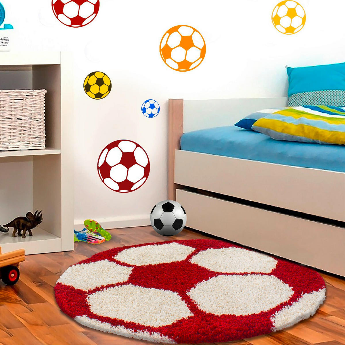 KINDERTEPPICH 120/120 cm Fun Rot  - Rot, Trend, Textil (120/120cm) - Ben'n'jen