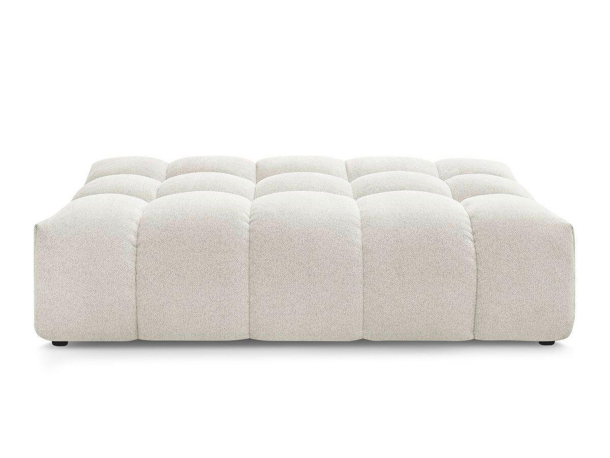 HOCKER EVEREST Flachgewebe Weiß  - Schwarz/Weiß, MODERN, Kunststoff/Textil (166/100/40cm)