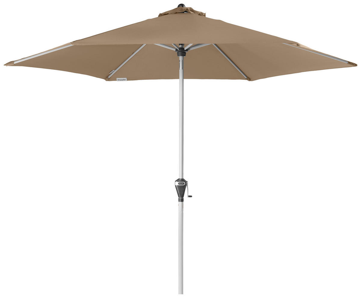 SONNENSCHIRM 280 cm Greige  - Greige/Silberfarben, Design, Textil/Metall (280/280cm) - Doppler