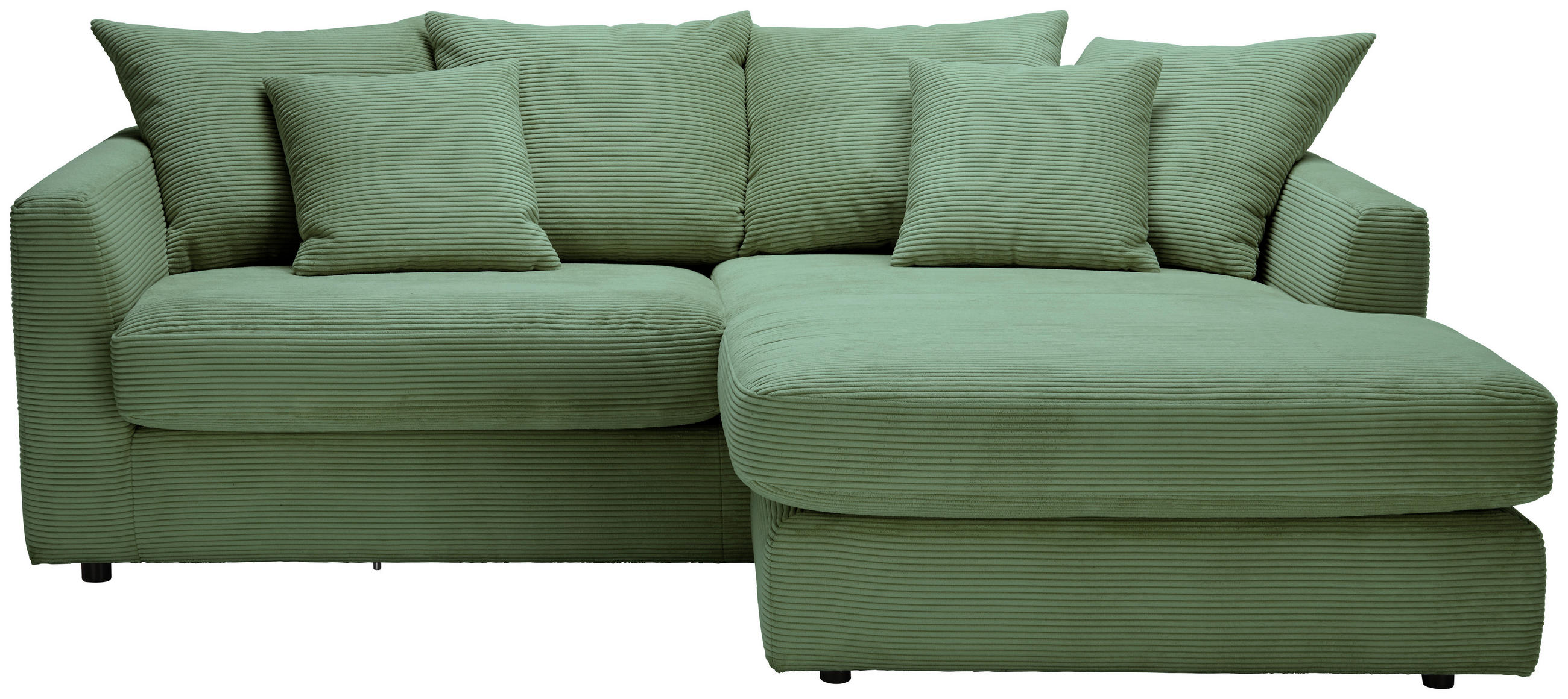 HÖRNSOFFA i manchester olivgrön  - olivgrön/svart, Design, textil/plast (235/175cm) - MID.YOU