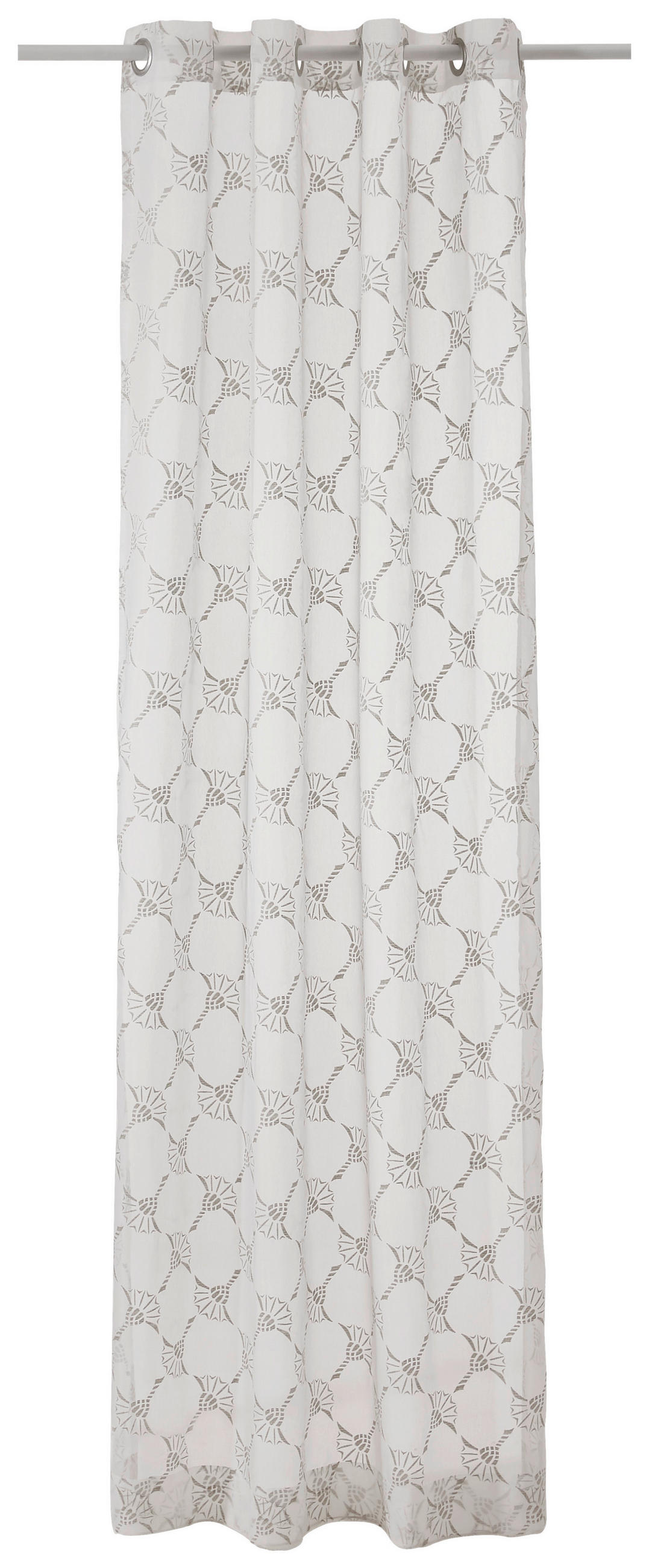 ZÁVES S OČKAMI, priehľadné, 140/250 cm - prírodná farba, Design, textil (140/250cm) - Joop!