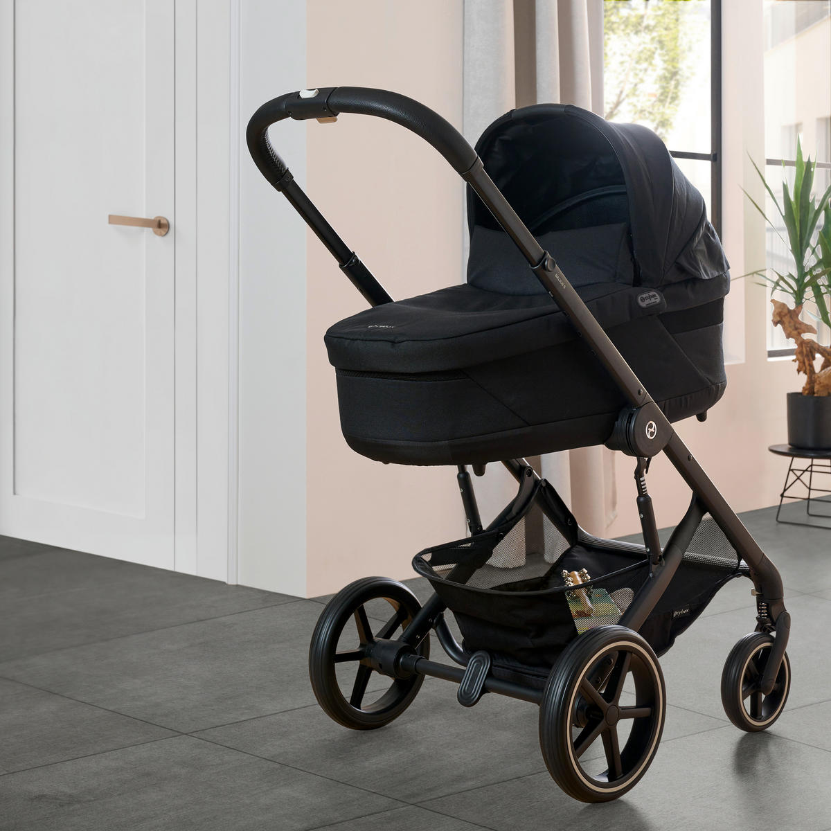 KINDERWAGENSET  Balios S Lux 3-in-1  Moon Black  - Basics (81/60/100cm) - cybex GOLD