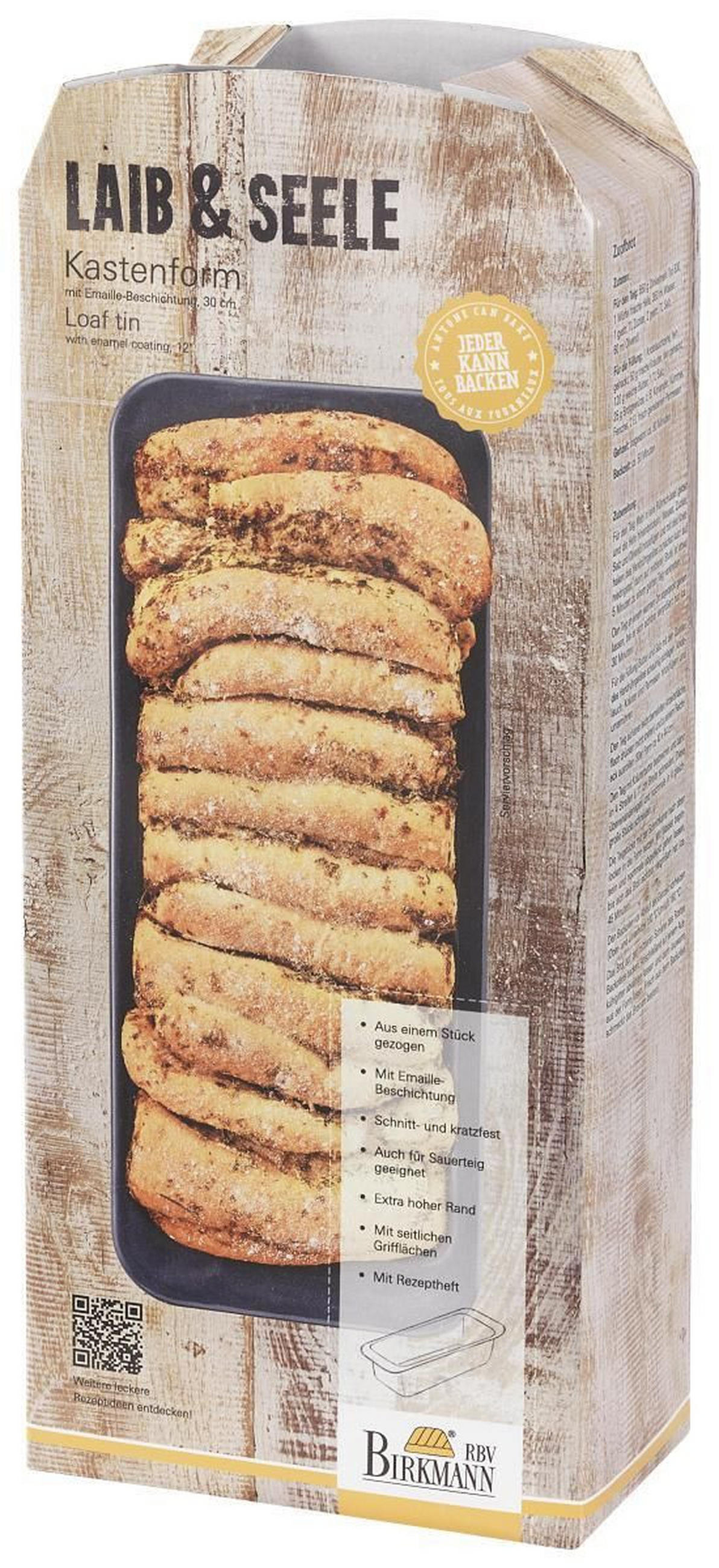 KASTENFORM  - Anthrazit, KONVENTIONELL, Metall (30cm) - Birkmann